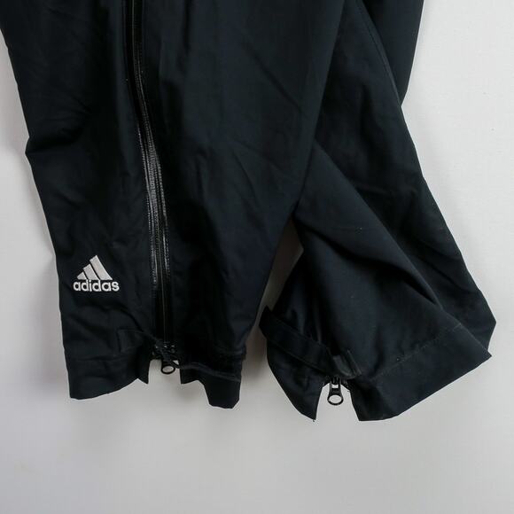 Adidas ClimaProof Storm Full Zip Rain Pants Men’s XL Black Athletic Training - Picture 6 of 12